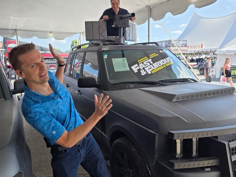 Adam Ferrara Enjoys Barrett Jackson Auction With Hoovies Garage And April Rose