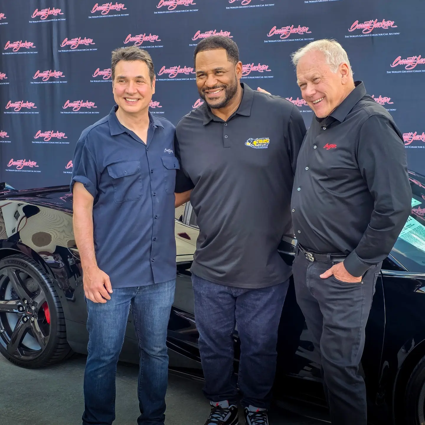 Adam Ferrara Joins Jerome Bettis At Barrett-Jackson Auction For Charity Corvette The comedian and actor joins children's charity car auction.