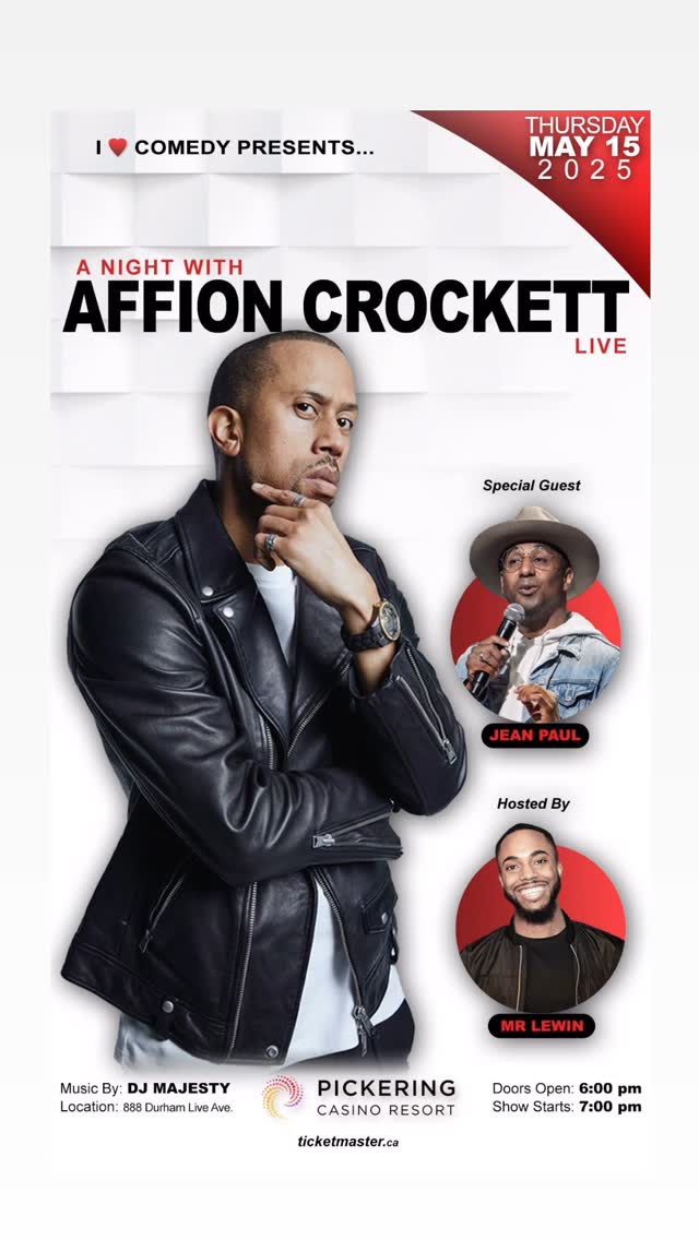 Comedy star brings his high-energy show to Canada with special guests Jean Paul and Mr. Lewin.