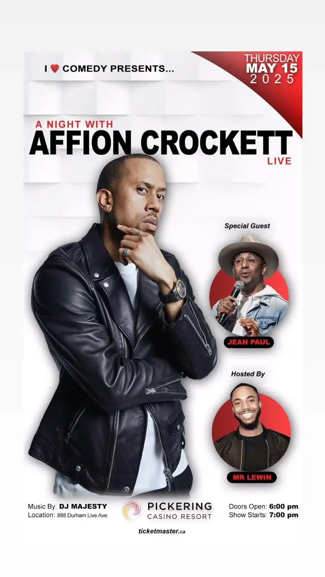 Affion Crockett Announces One-Night-Only Performance At Pickering Casino In Toronto Affion Crockett Announces One-Night-Only Performance At Pickering Casino In Toronto