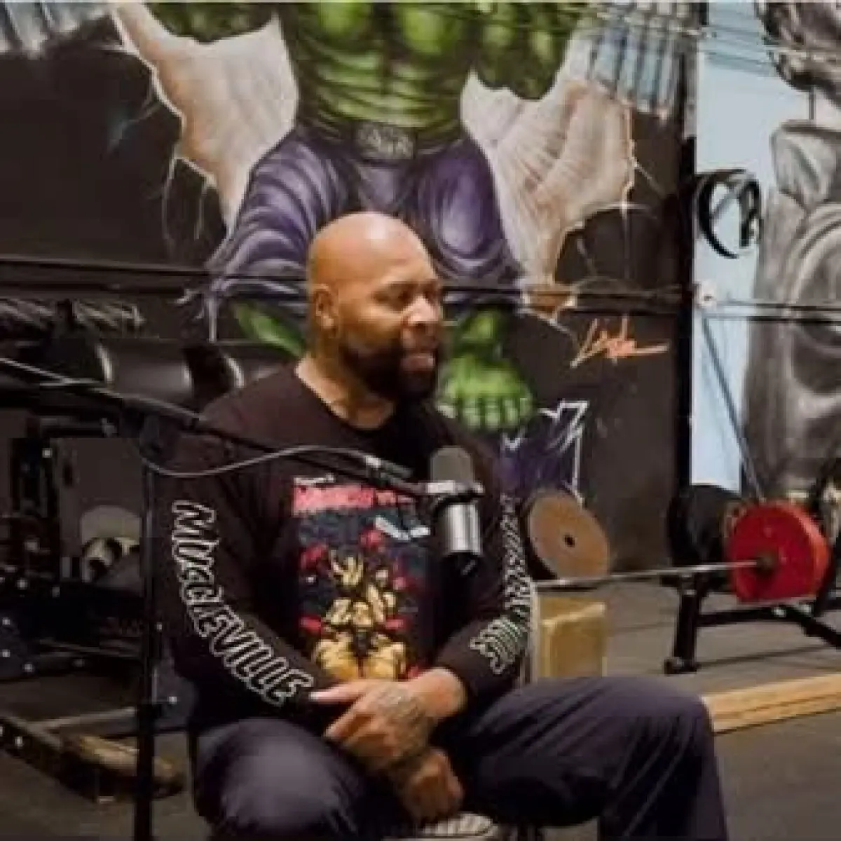 Powerlifter and trainer left shaken after spiritual experience post-medical scare.
