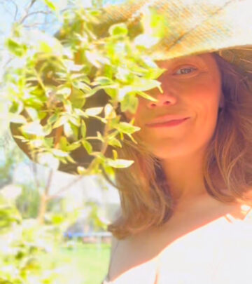The actress shares her spring gardening and cocktail passion
