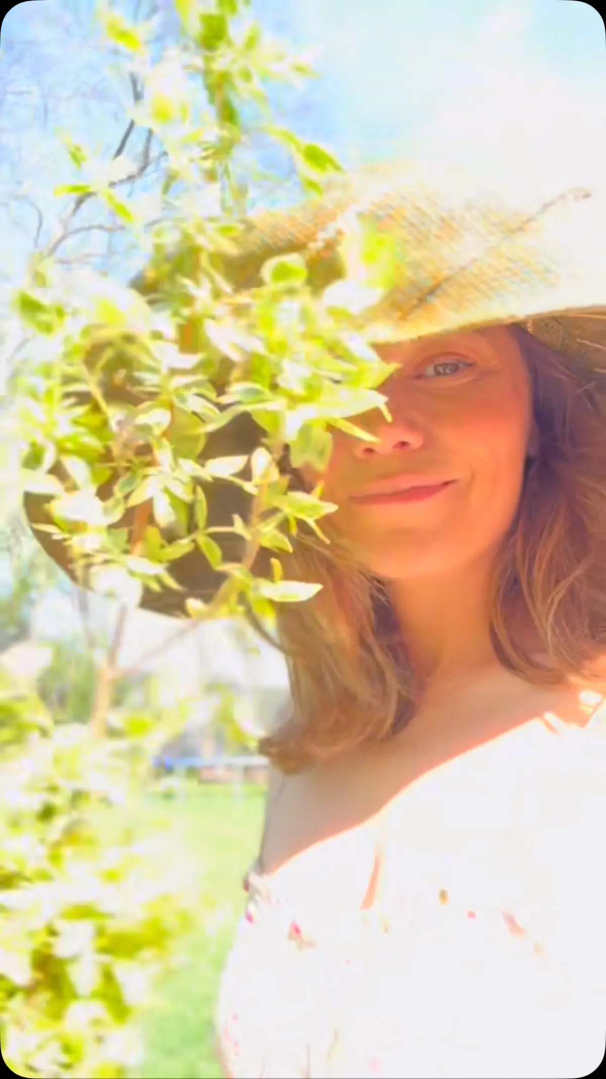The actress shares her spring gardening and cocktail passion