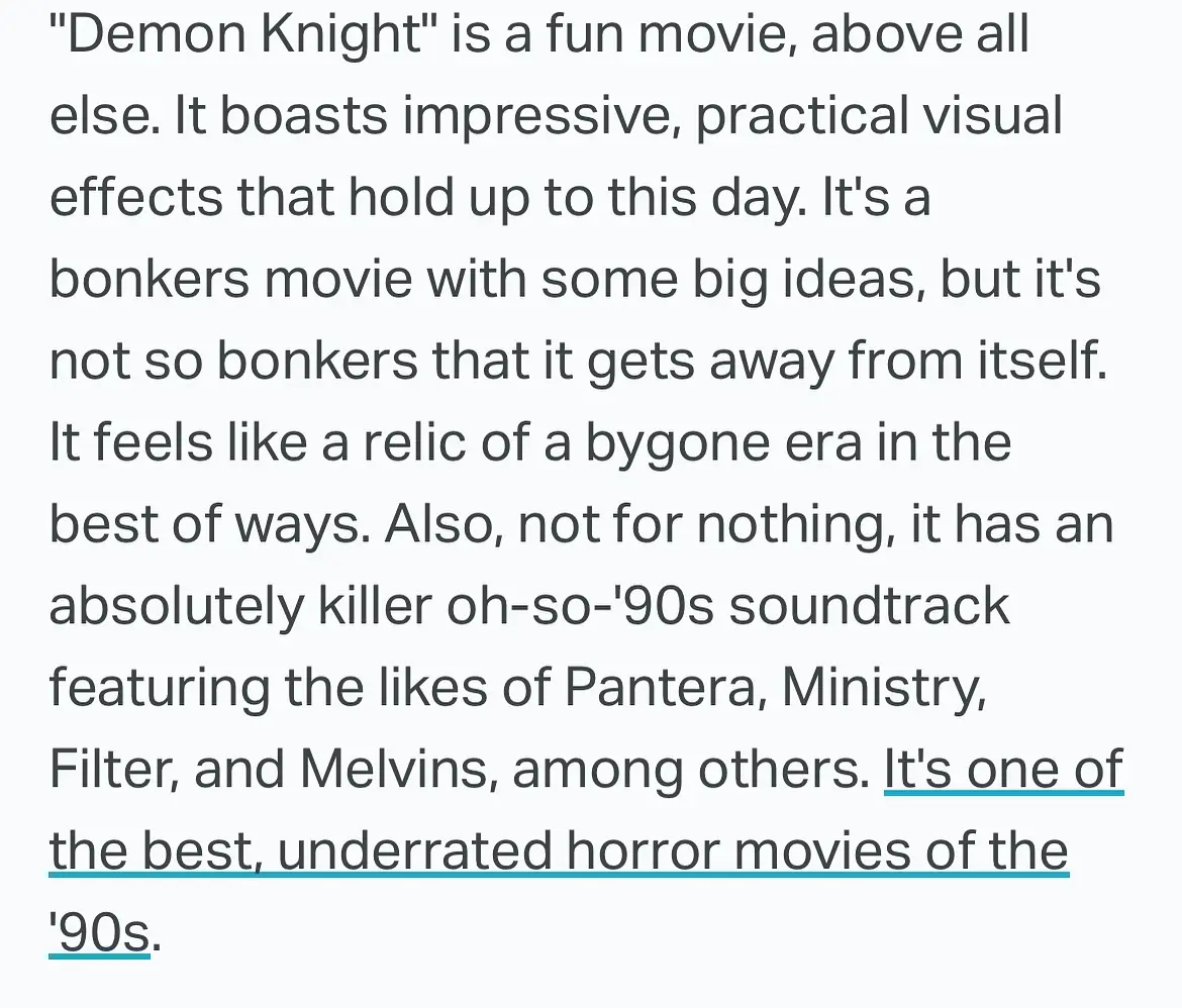 Billy Zane Celebrates Comparison Between 'Sinners' And His Cult Classic 'Tales From The Crypt: Demon Knight'