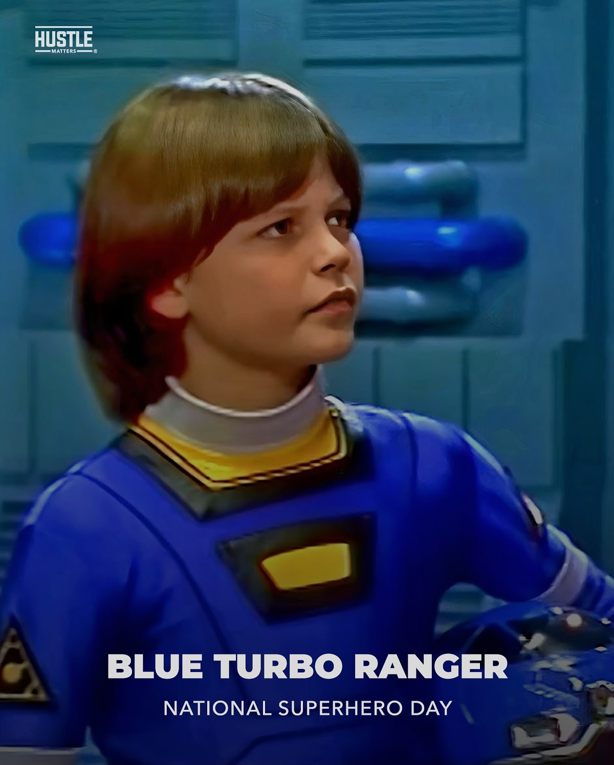 Blake Foster Honors National Superhero Day With Power Rangers Flair Blake Foster celebrates National Superhero Day with Power Rangers vibes.