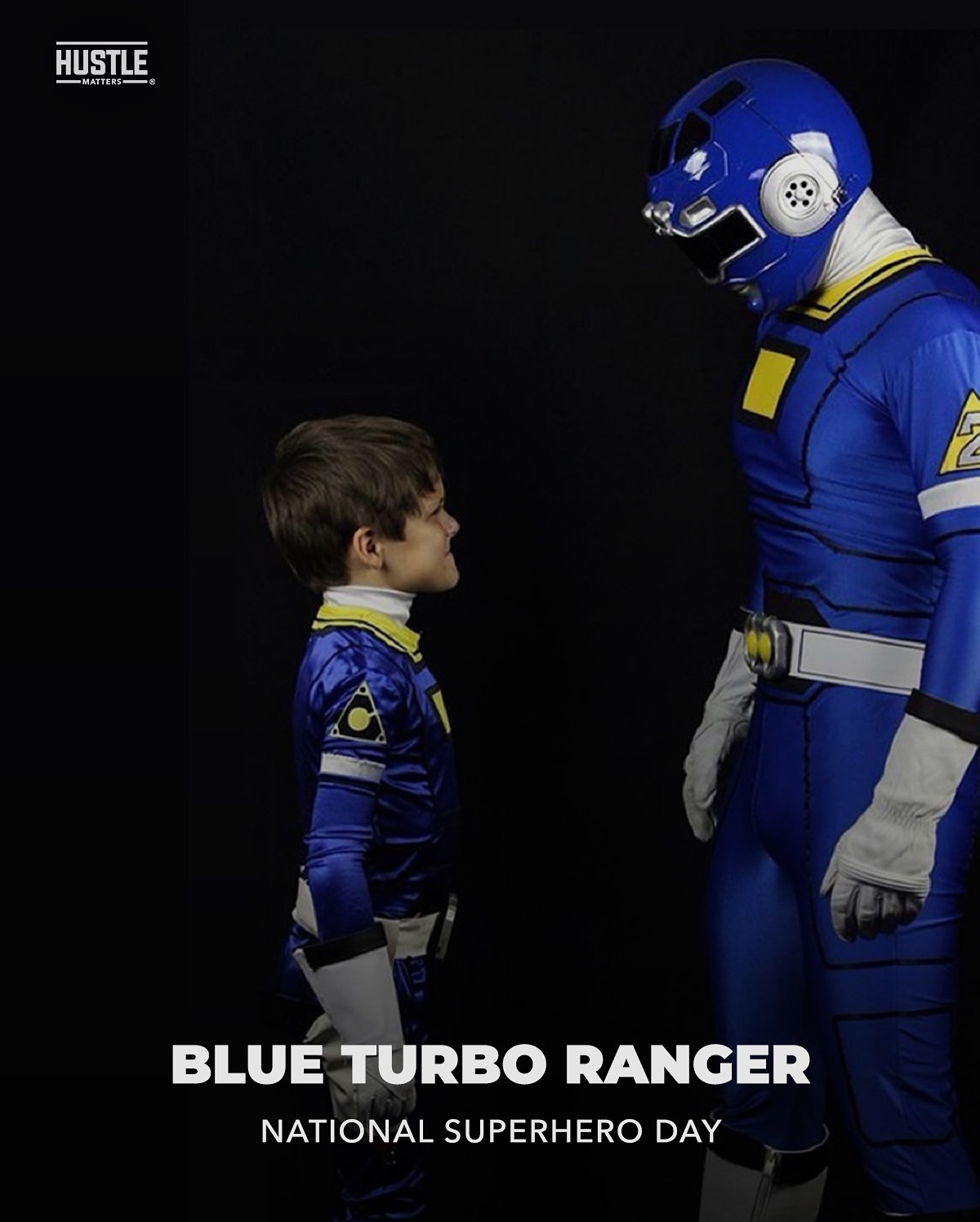 Blake Foster Honors National Superhero Day With Power Rangers Flair