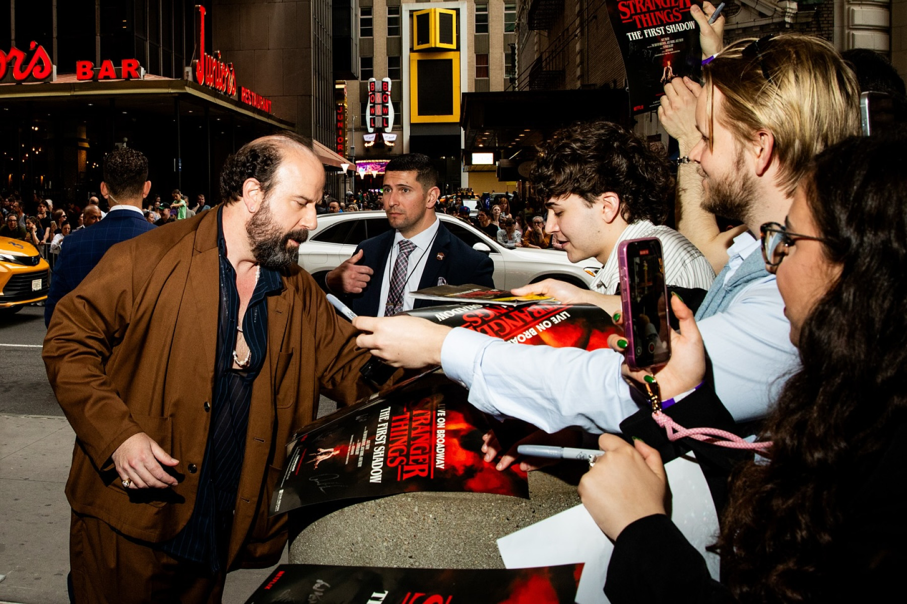 Brett Gelman Enjoys Starry Night At Broadway’s ‘STON’ Show The 'Stranger Things' actor was spotted at the premiere of the acclaimed new Broadway musical