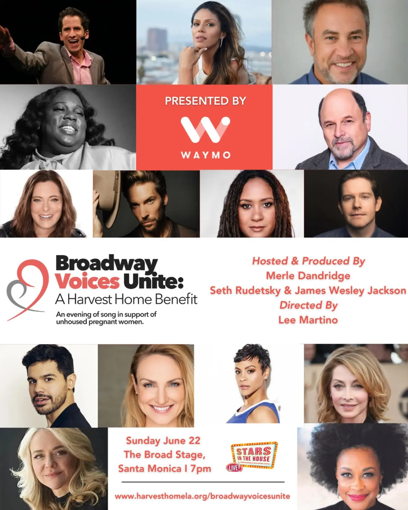 Broadway Stars Unite For Benefit Concert Supporting Harvest Home LA