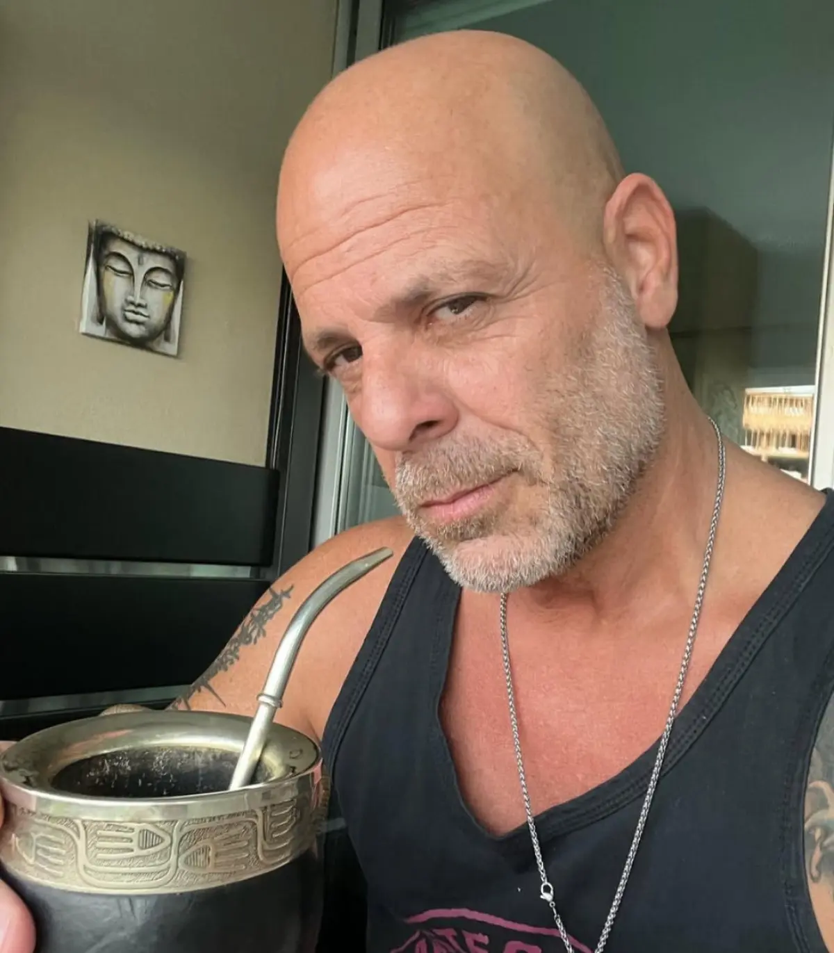 Bruce Willis Sips Mate in Argentina in a Cool Selfie Moment Bruce Willis embraces Argentine culture in a relaxed mate selfie, exuding cool charm vibe.