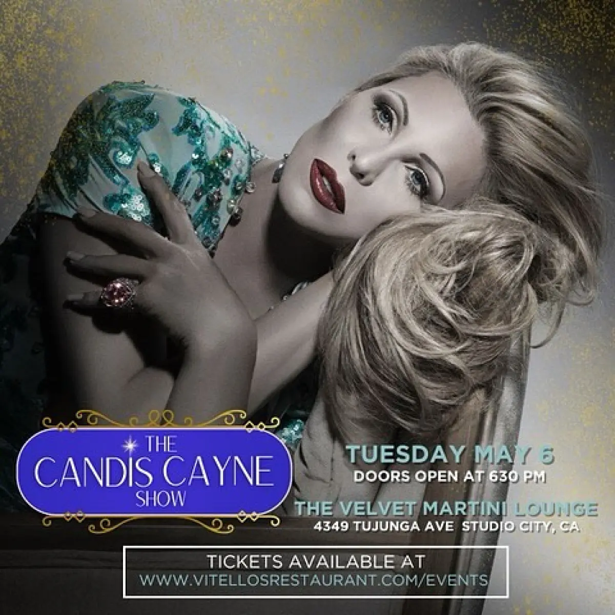 Candis Cayne Announces Final Show Of The Season At The Velvet Martini Lounge Legendary performer wraps up a successful run at Studio City with May 6 event