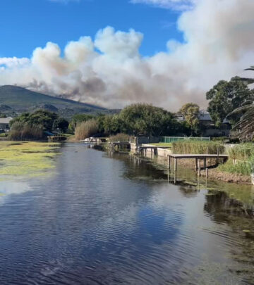 Cape Town Wildfires Rage In Noordhoek Region