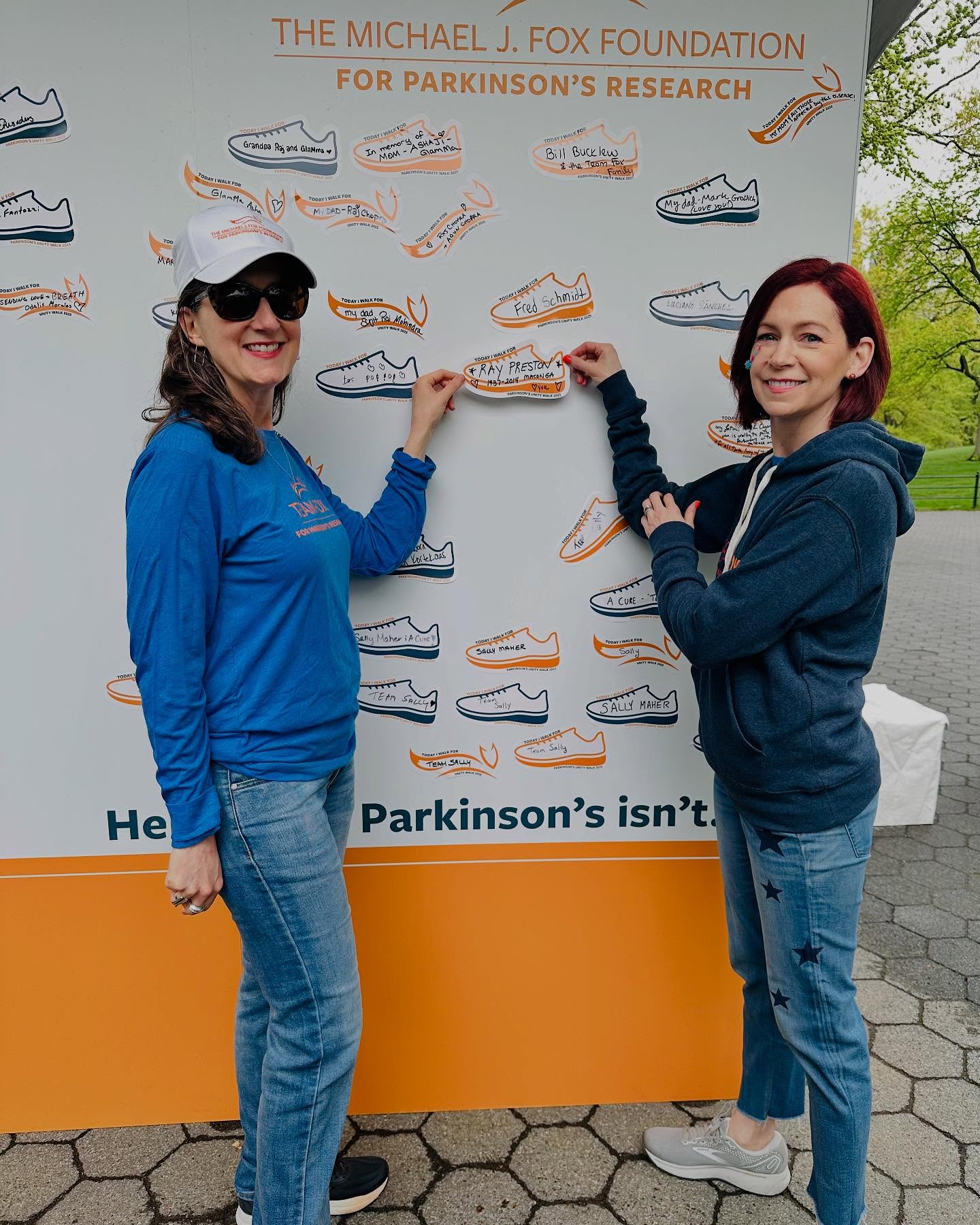 Carrie Preston Joins Unity Walk With Sister For Parkinson’s Research Actress supports the Michael J. Fox Foundation's cause to eliminate the disease through research.
