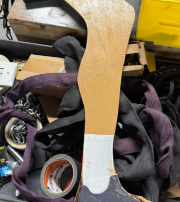 Prop maven Carrot Top elevates comedy with a new ACDC-inspired prop for his powerup tour.