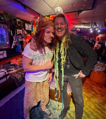 Comedy icon posts backstage snap with wrestling superstar following WrestleMania festivities