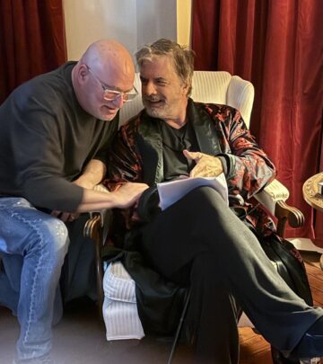 The veteran actor shares behind-the-scenes moment discussing the genre and script.