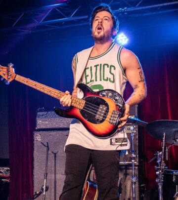 Actor-musician treats his band to NBA action after electrifying performance in Massachusetts.