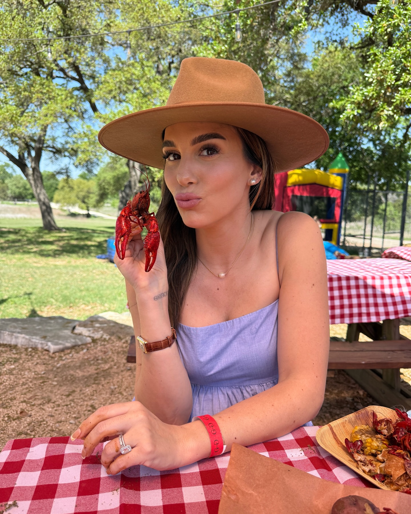 Former Disney star embraces Texas life with crawfish, boating, and fashion amid personal renewal