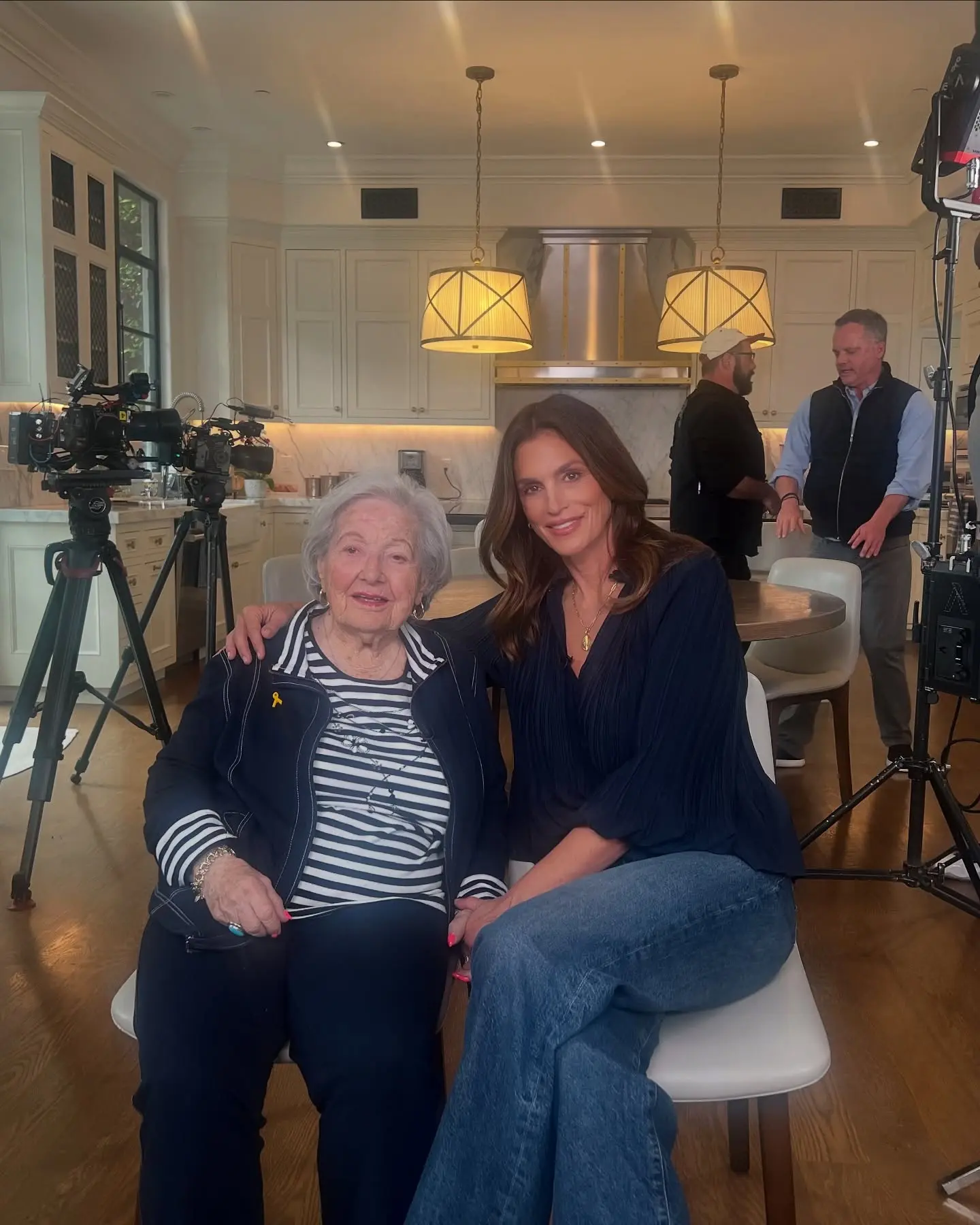 Cindy Crawford Joins Ella Mandel On Today Show To Discuss Borrowed Spotlight Project Supermodel partners with Holocaust survivor for an important initiative by Bryce Thompson