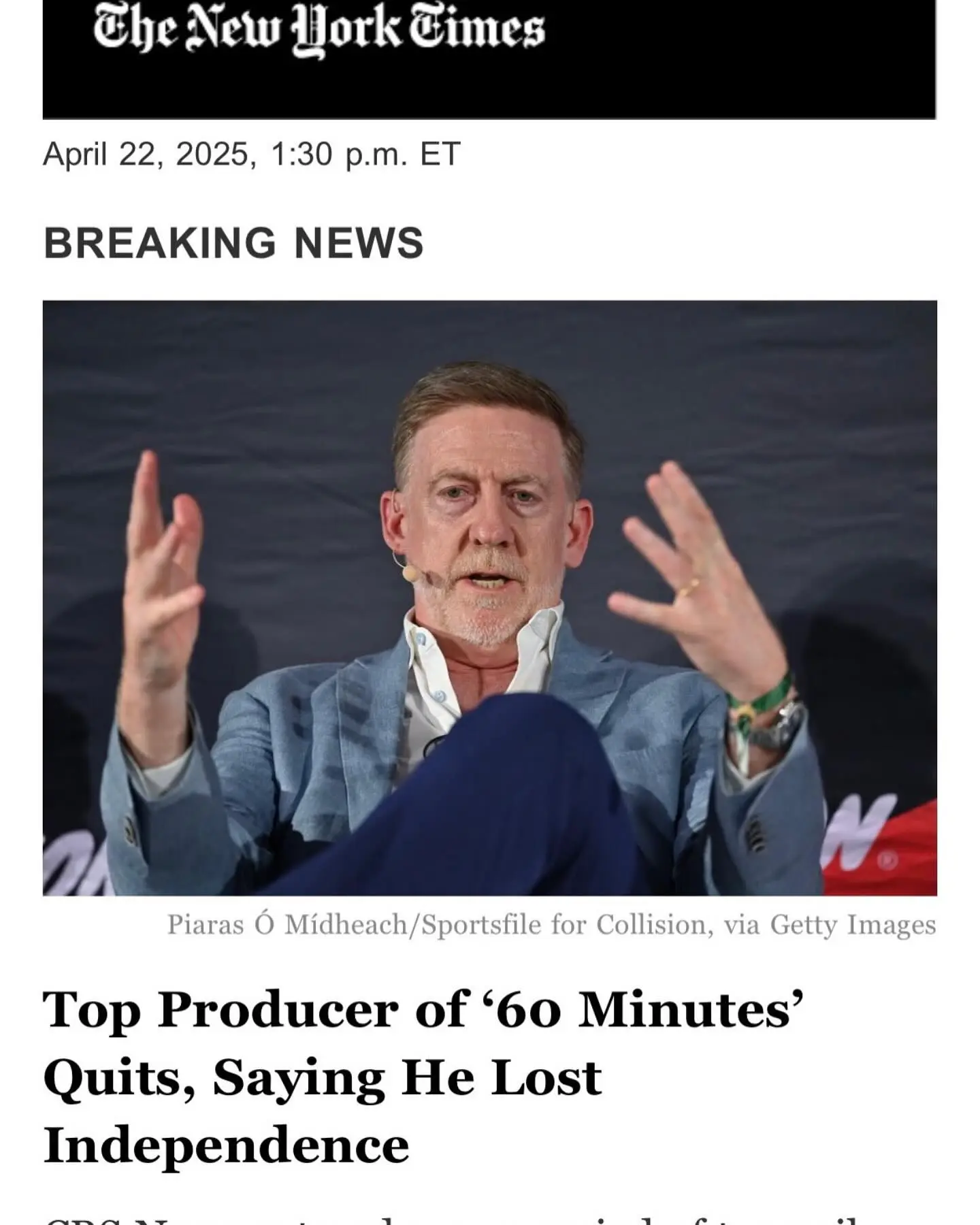 Actor posts intriguing photo that blurs the line between theatrical performance and reality