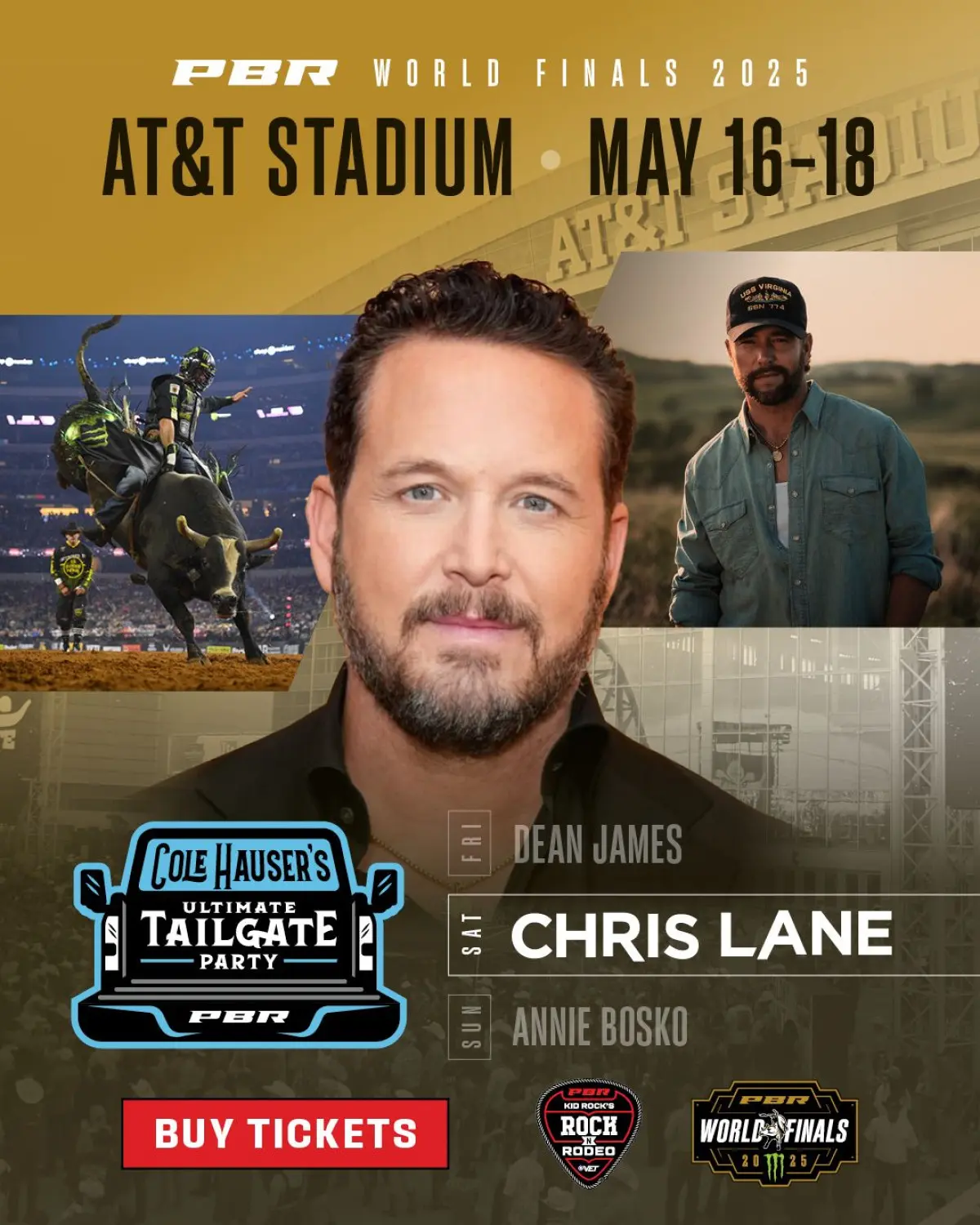 Cole Hauser’s Ultimate Tailgate Party Experience nights in Arlington with music, drinks, and Cole Hauser igniting the party!