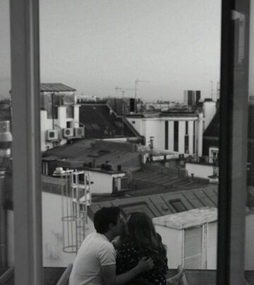 Courtney posts a heartfelt birthday tribute, mixing vintage style with cinematic rooftop.