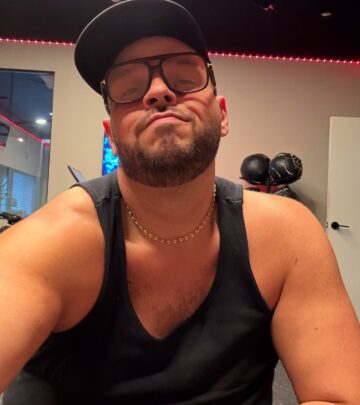 The 'Mean Girls' actor shares workout snapshots after burning the midnight oil with trainer