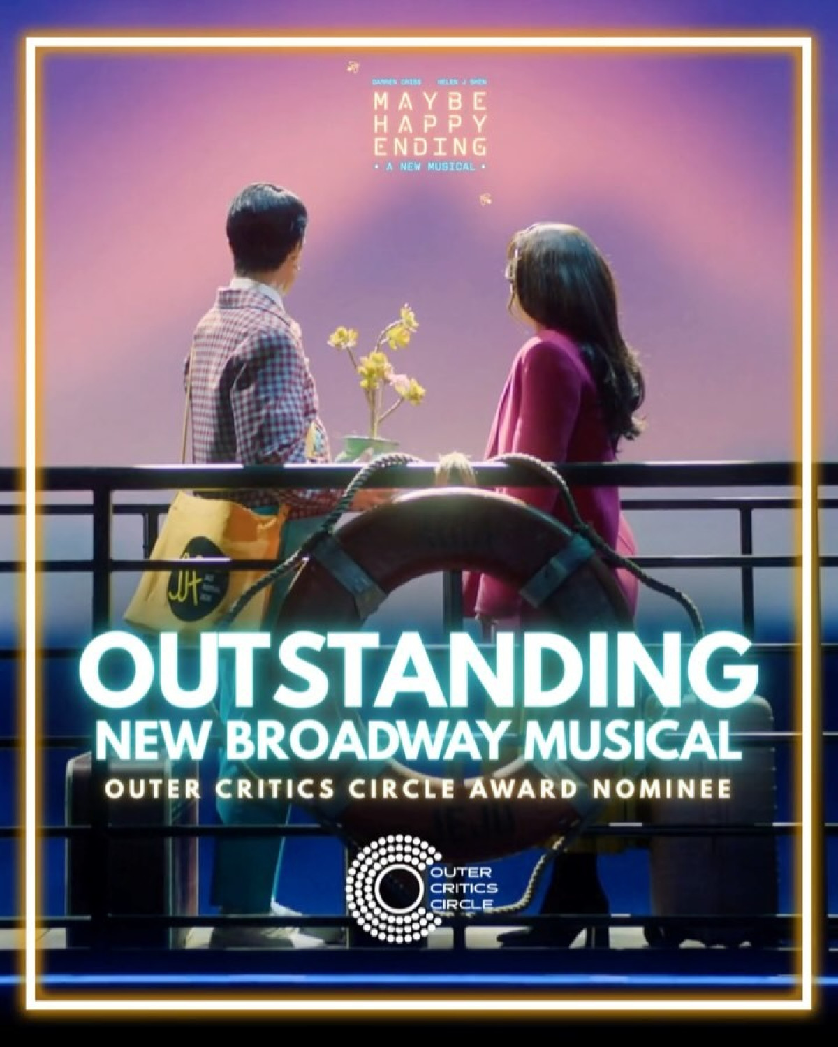 Darren Criss Shares Behind-The-Scenes Glimpse Of ‘Maybe Happy Ending’ With Helperbot Imagery Broadway's sci-fi love story showcases futuristic robotic characters from the critically-acclaimed musical