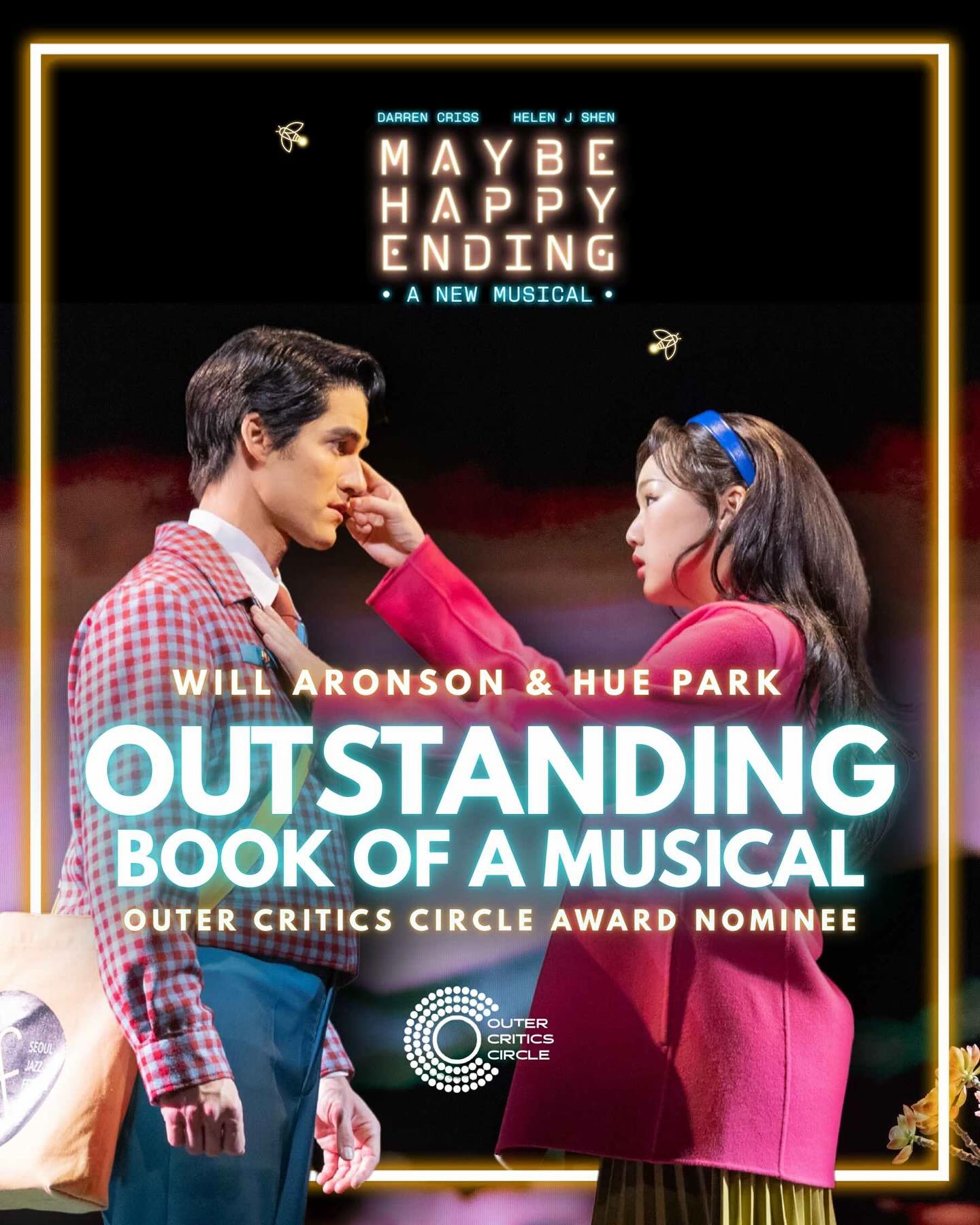 Darren Criss Shares Behind-The-Scenes Glimpse Of 'Maybe Happy Ending' With Helperbot Imagery