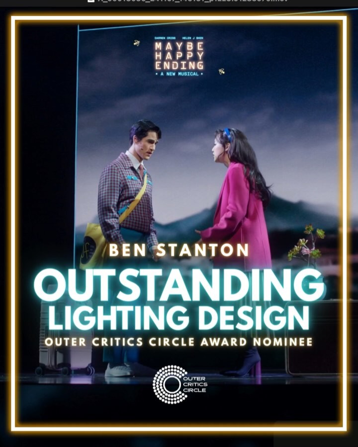 Darren Criss Shares Behind-The-Scenes Glimpse Of 'Maybe Happy Ending' With Helperbot Imagery