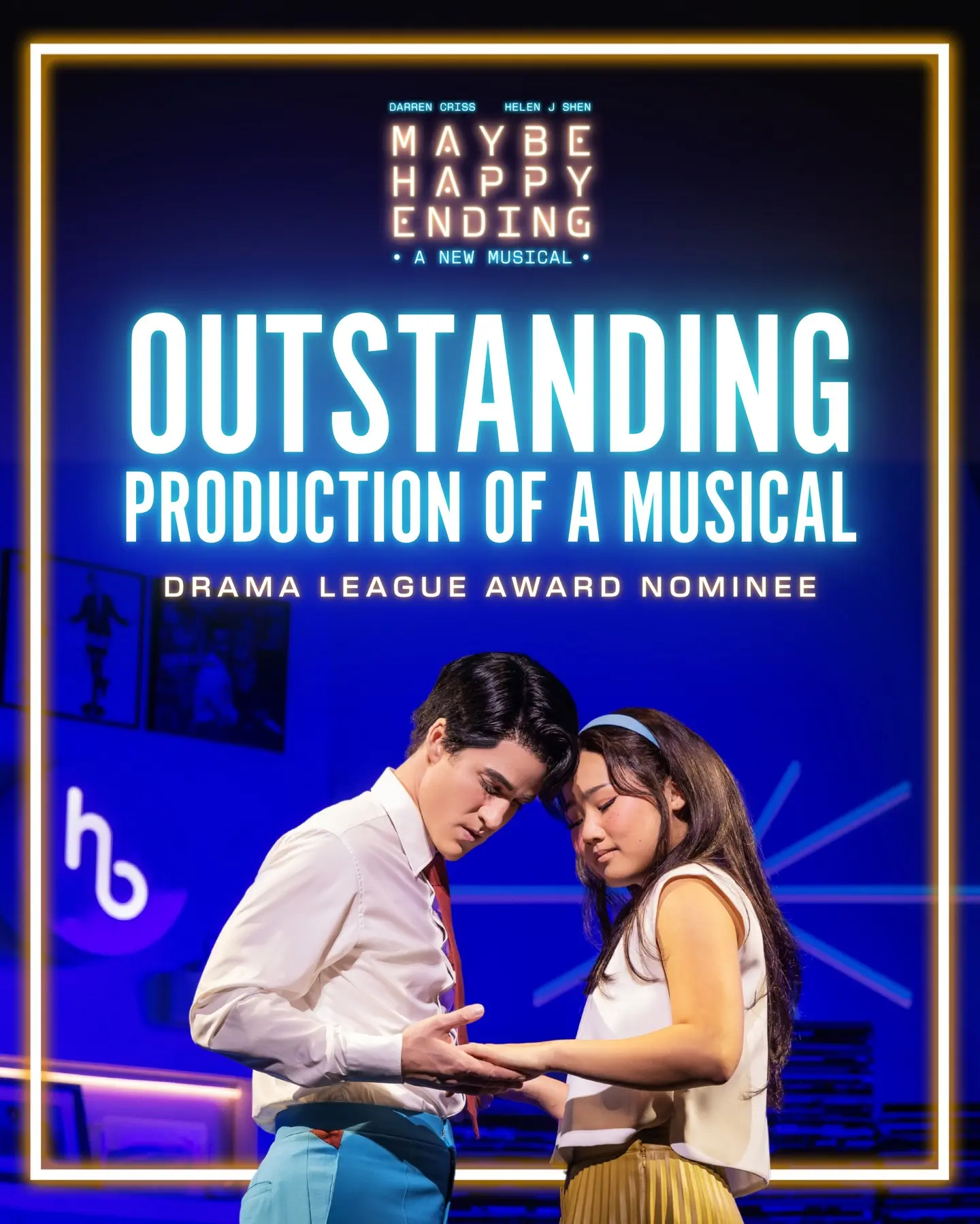 Darren Criss’s ‘Maybe Happy Ending’ Gets Drama League Recognition, Broadway Run Extended Darren Criss's 'Maybe Happy Ending' Gets Drama League Recognition, Broadway Run Extended