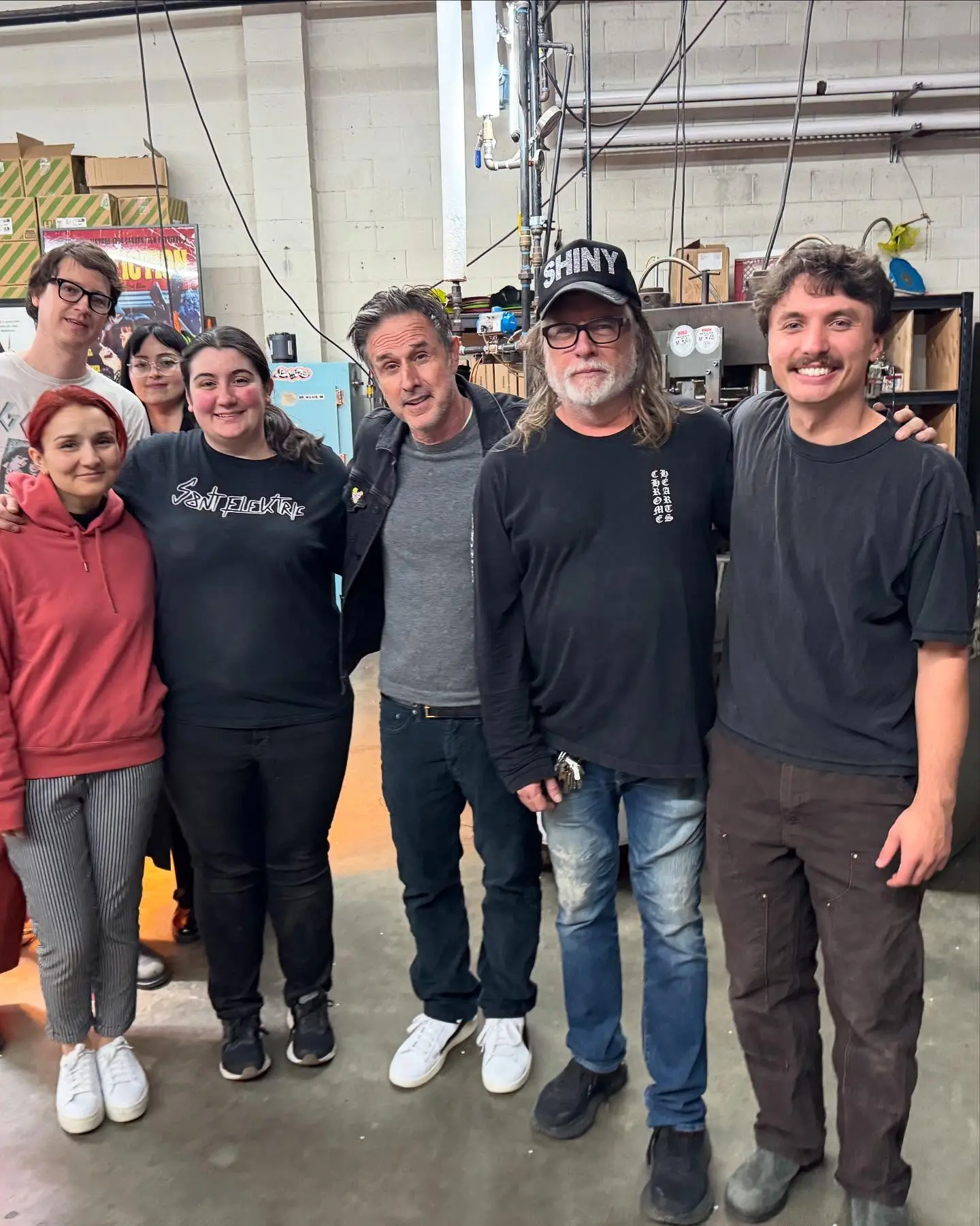 David Arquette Celebrates As Bozo The Clown's Record Gets Pressed At Licorice Pizza Records