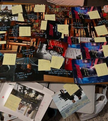 The 'Daredevil' star prepares signed memorabilia from Netflix and Disney+ reboot