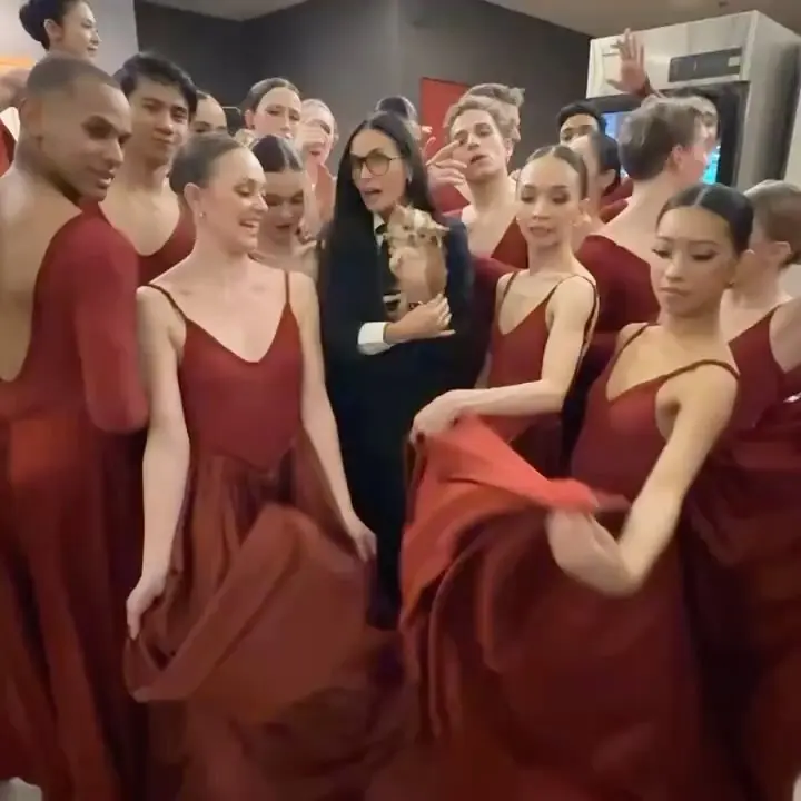 Demi Moore Enjoys Night At The Ballet With Pilaf And Custom GapStudio Designs By Zac Posen