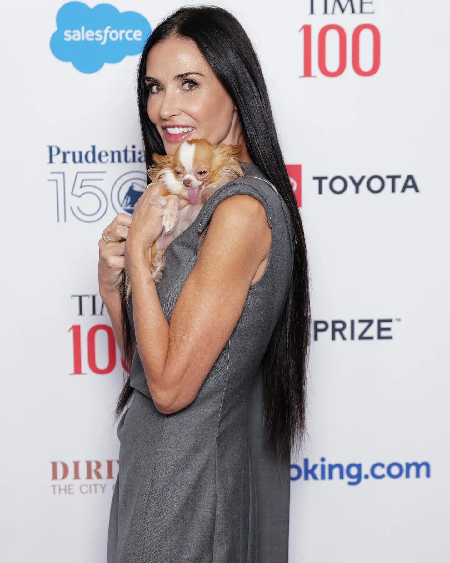 Demi Moore Takes TIME Summit Stage With Her Scene-Stealing Canine Companion