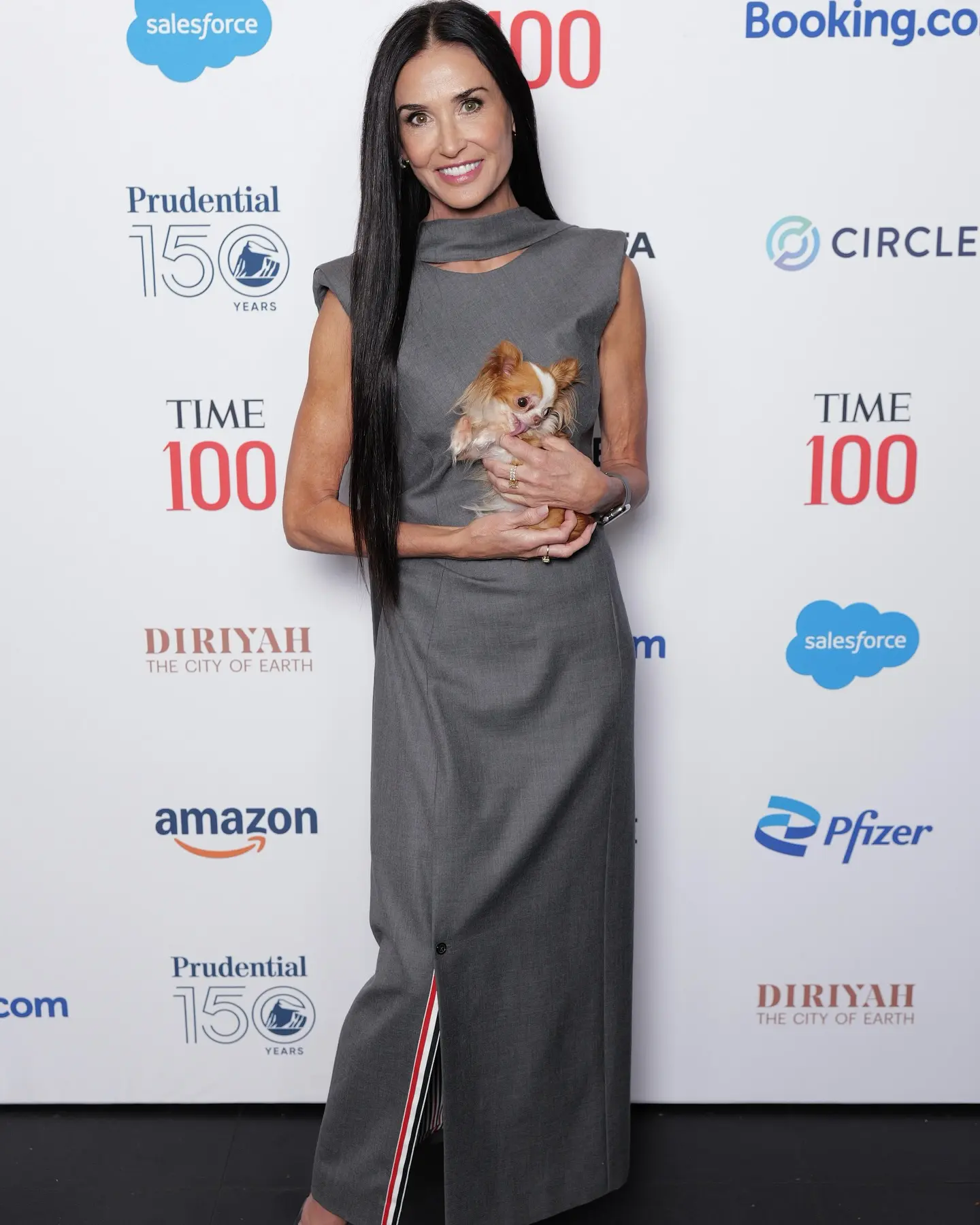 Demi Moore Takes TIME Summit Stage With Her Scene-Stealing Canine Companion