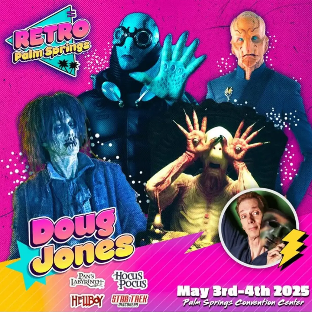Doug Jones Brings Magic to Retro Palm Springs Convention Actor and contortionist promises autographs, panels, and huggles this May.