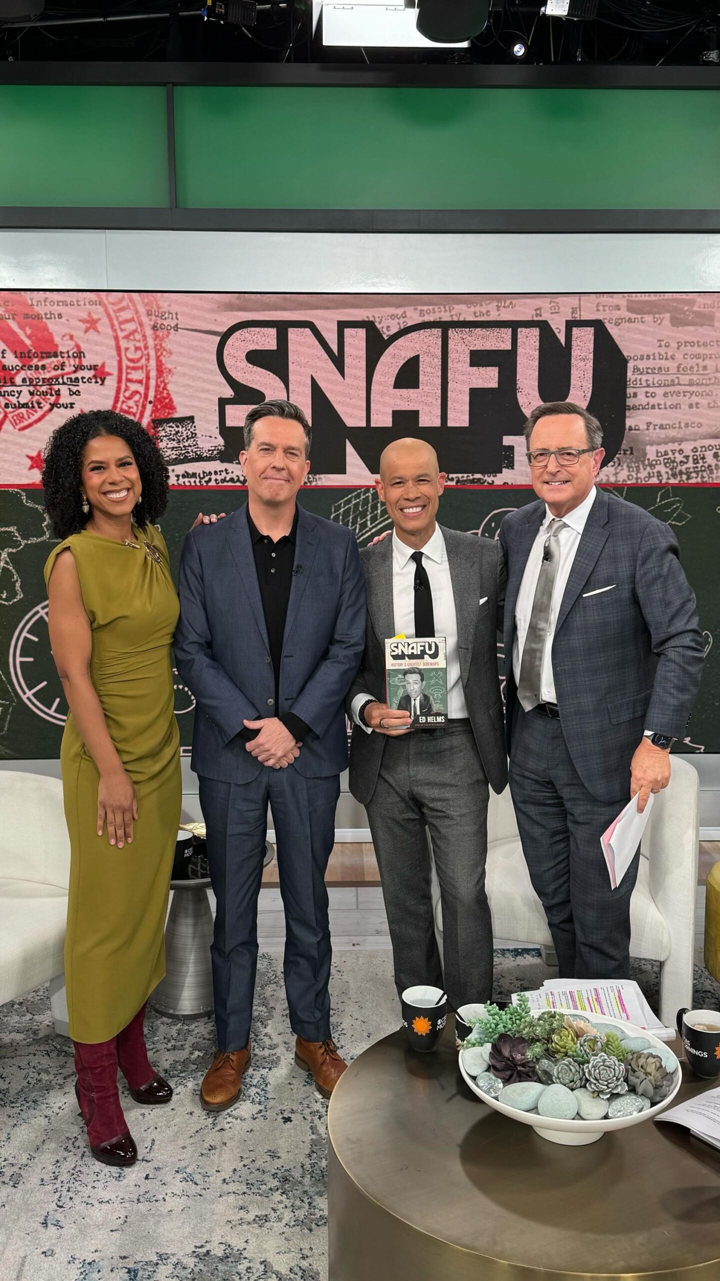 Ed Helms Talks About New Book SNAFU On CBS Mornings Ed Helms merges humor and history in a witty guide that unveils epic screwups of the past!