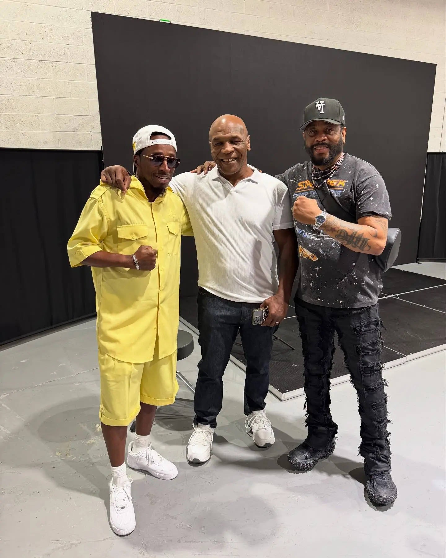Comedian links up with boxing legend and Prophecy Onasis.