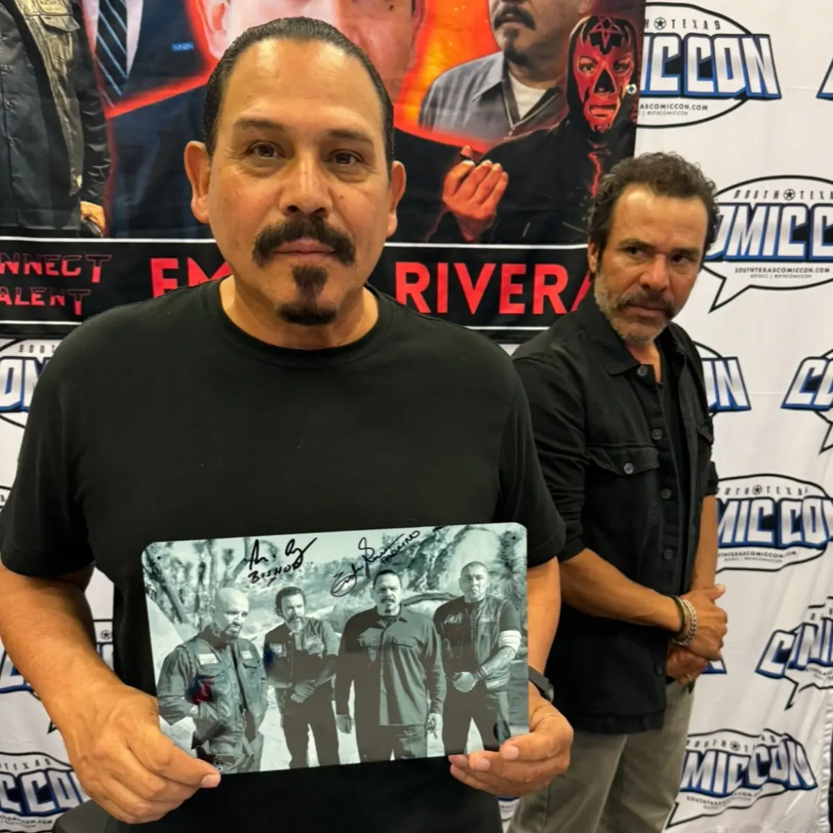 Emilio Rivera Celebrates Comic Con Weekend With Friends Comics, camaraderie, and celebration: Emilio Rivera shines this Comic Con weekend in vibe.