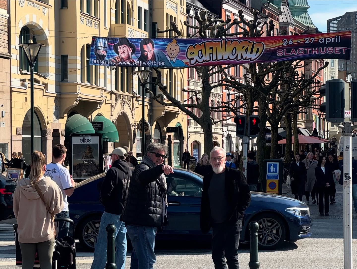 Englund at SciFiWorld Sweden with Wyss & Caffrey