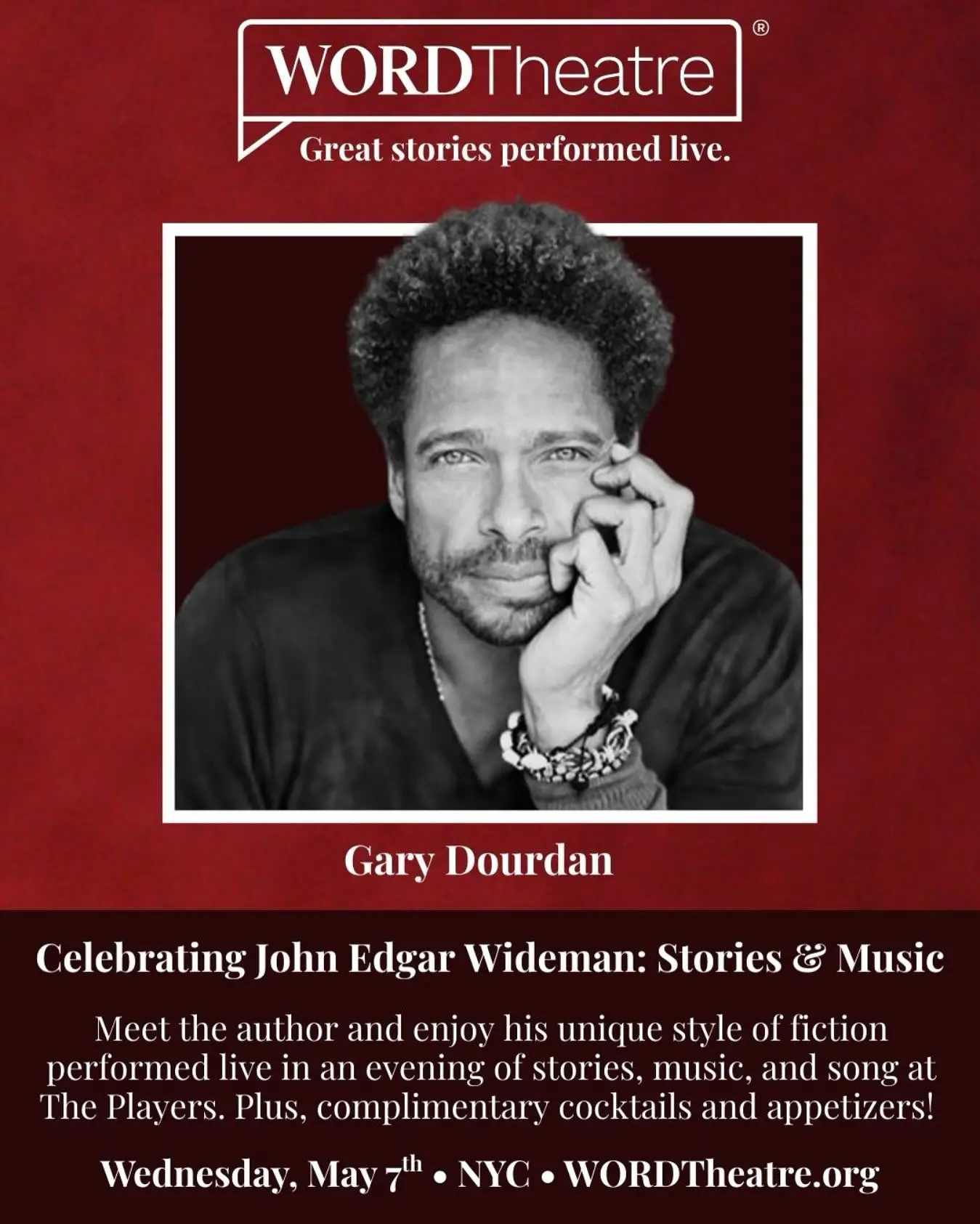 Gary Dourdan Shines At NYC Celebration Of John Edgar Wideman Event Join the NYC Celebration of John Edgar Wideman’s storytelling event with Gary Dourdan @NYC