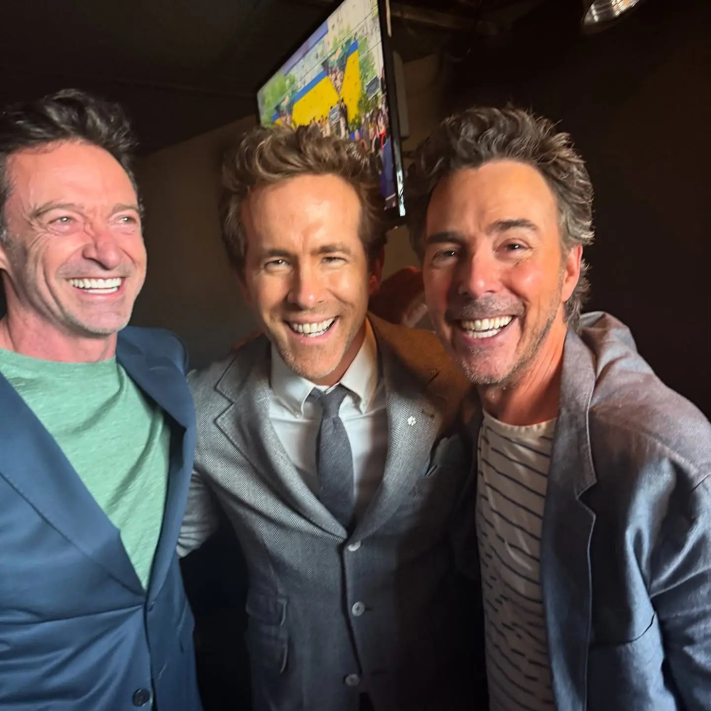 The actor's trio moment offers a glimpse at the man behind the Hollywood fame.