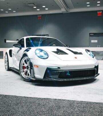 Rap icon's high-performance sports car showcased at Jacob Javits Center.