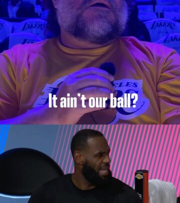 Comedy star mimics NBA legend’s legendary celebration in playful homage.