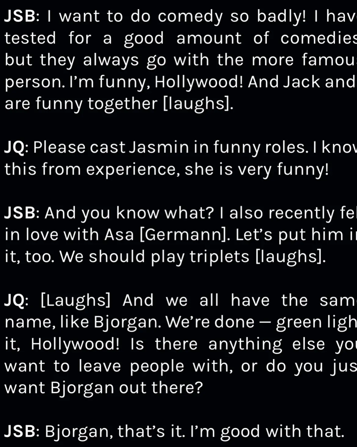 Jasmin Savoy Brown Shares Fun Photoshoot Experience With Grumpy Magazine And Jack Quaid