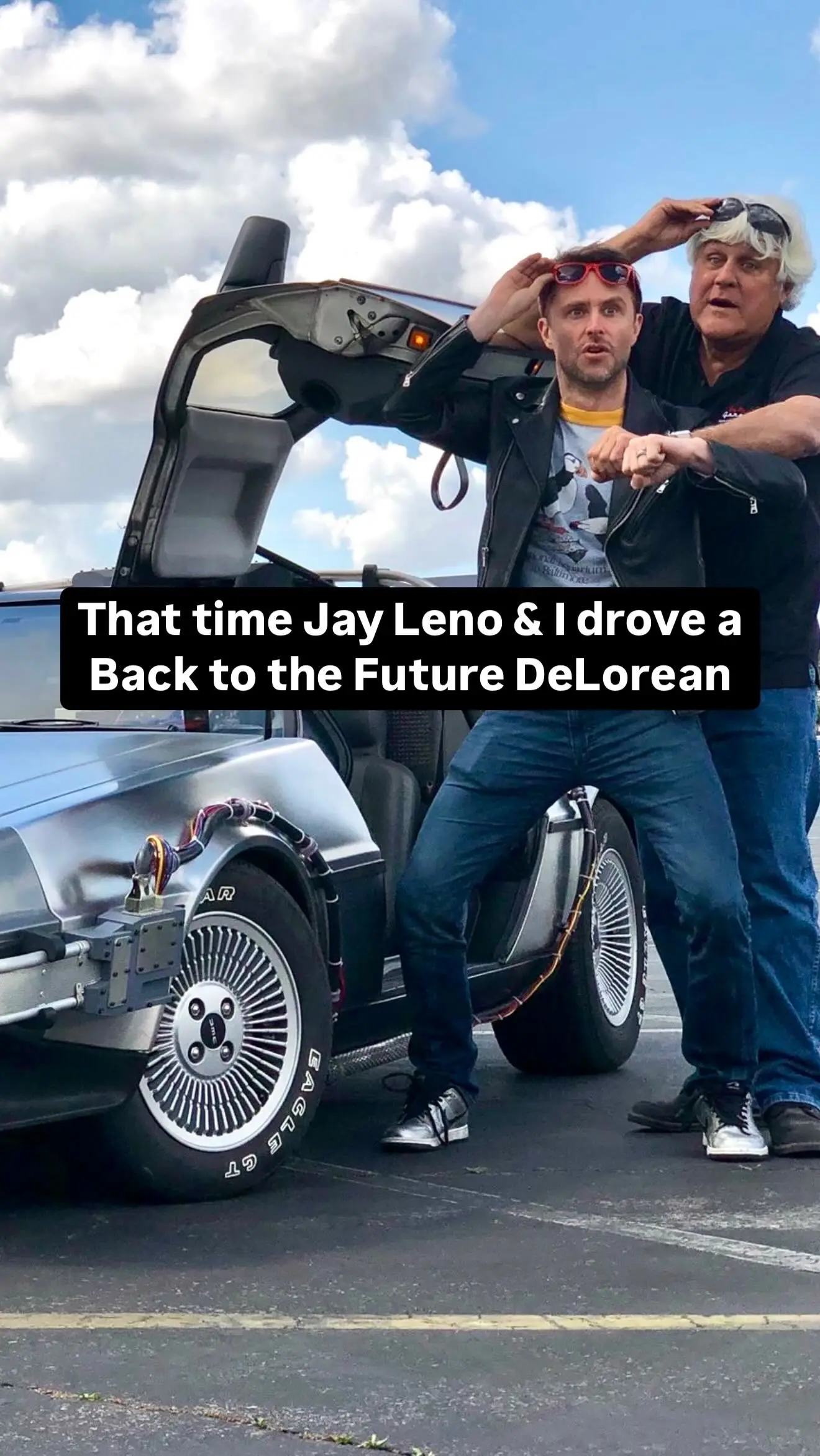 Jay Leno turns 75 with a nostalgic DeLorean drive, celebrating big legacy and fun moments.