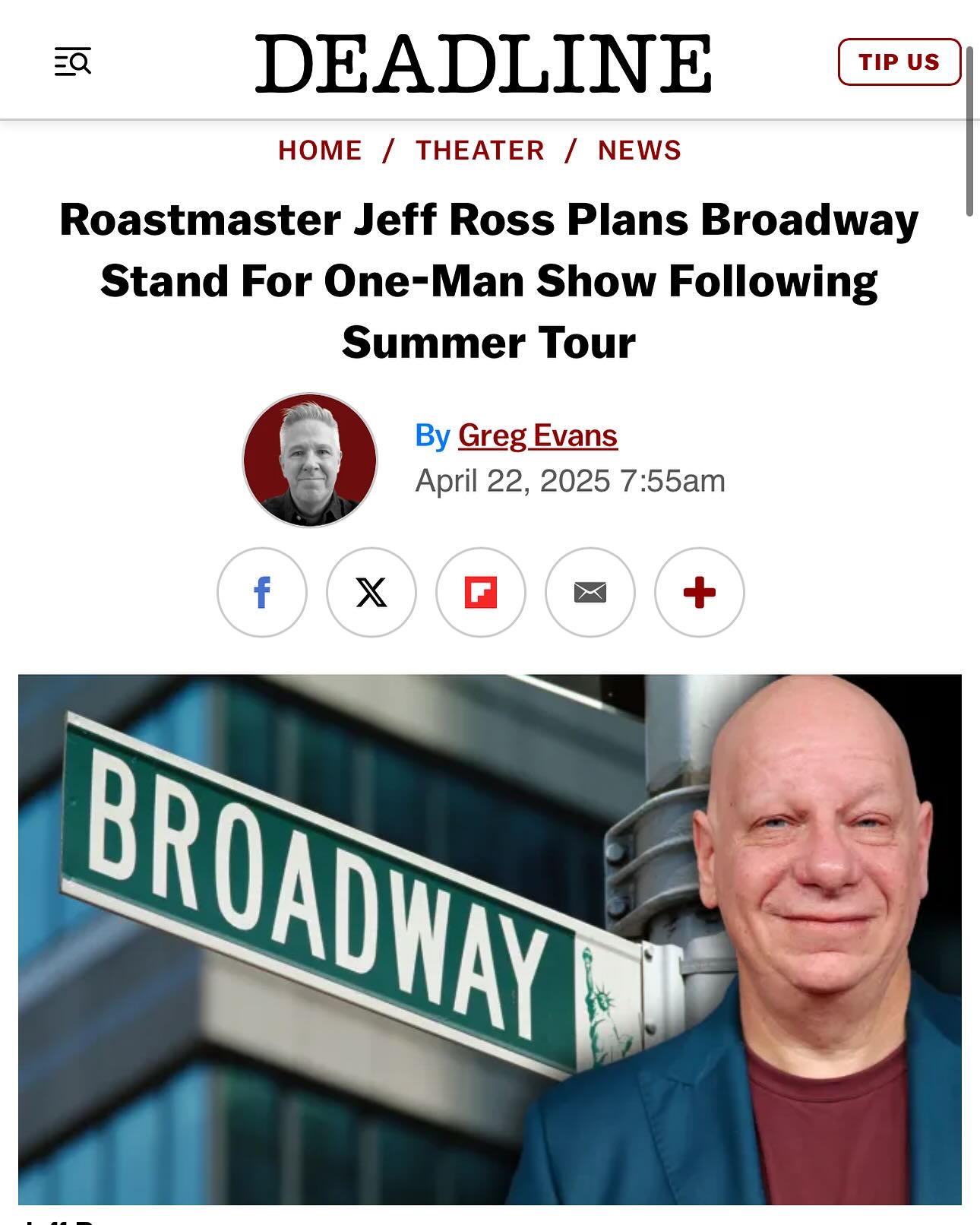 Jeff Ross Announces Tour After Three-Decade Hiatus, Pre-Sales Begin April 25 Jeff Ross Announces Tour After Three-Decade Hiatus, Pre-Sales Begin April 25