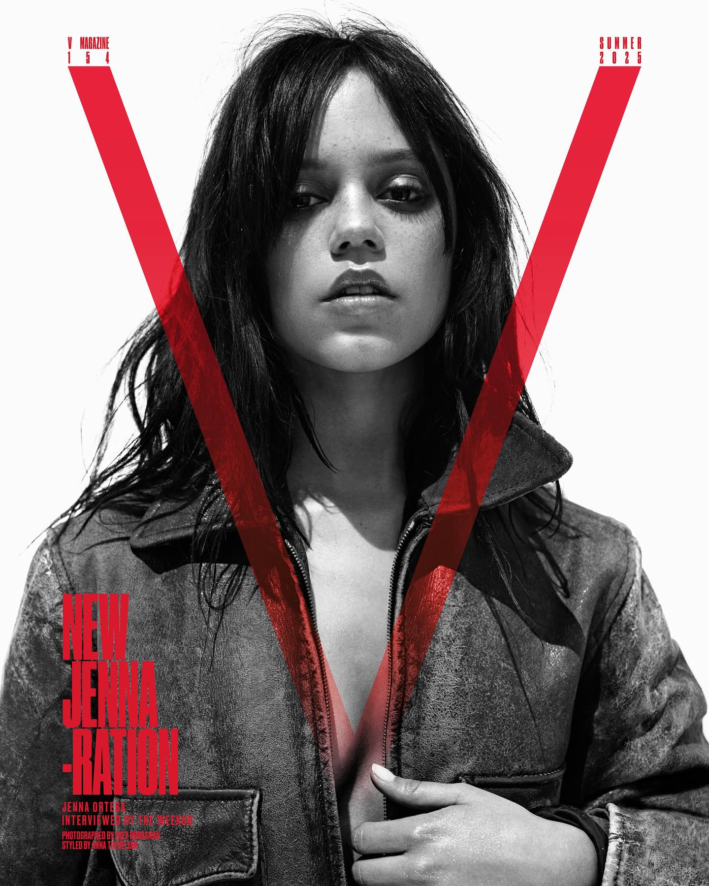 Jenna Ortega Chats With The Weeknd For V Magazine
