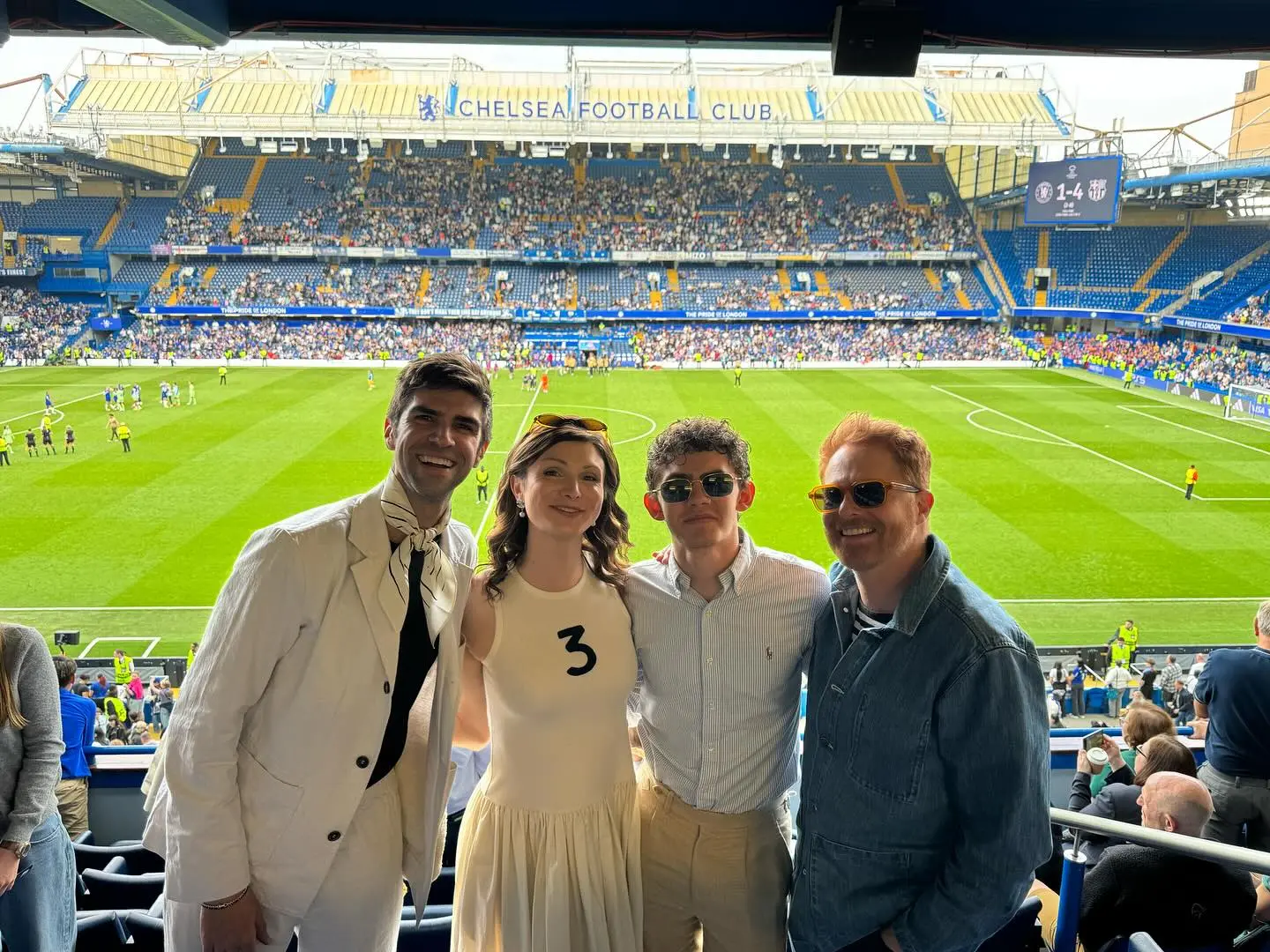 Jesse Tyler Ferguson Cheers on Chelsea FC
