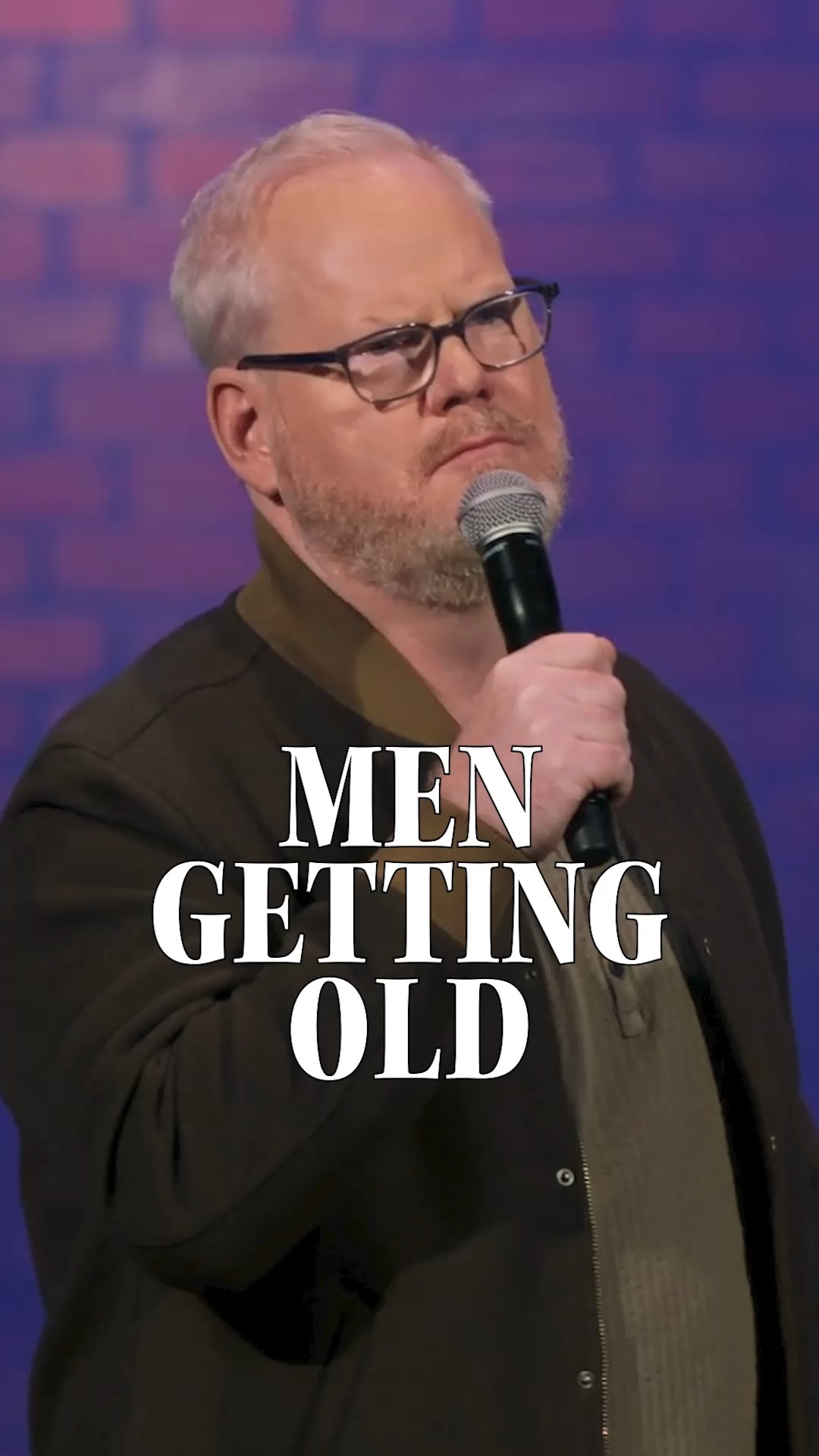 Jim Gaffigan Lightens Up Aging Struggles for Men Jim Gaffigan Hilariously Tackles Aging In Men: 'Things Stop Working'